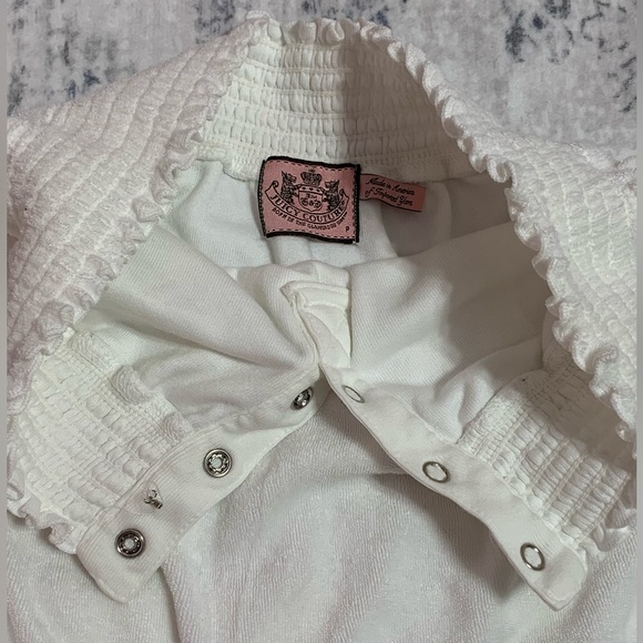 VTG Juicy Couture Terry Cloth Strapless Romper with Button Detail - XS - Picture 6 of 8